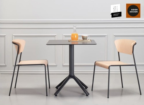 Krzesło Lisa drewniane - rama antracytowa