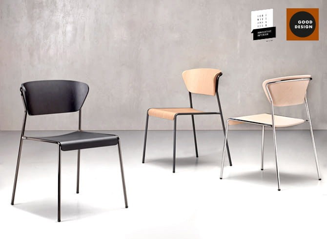 Krzesło Lisa drewniane - rama czarny połysk