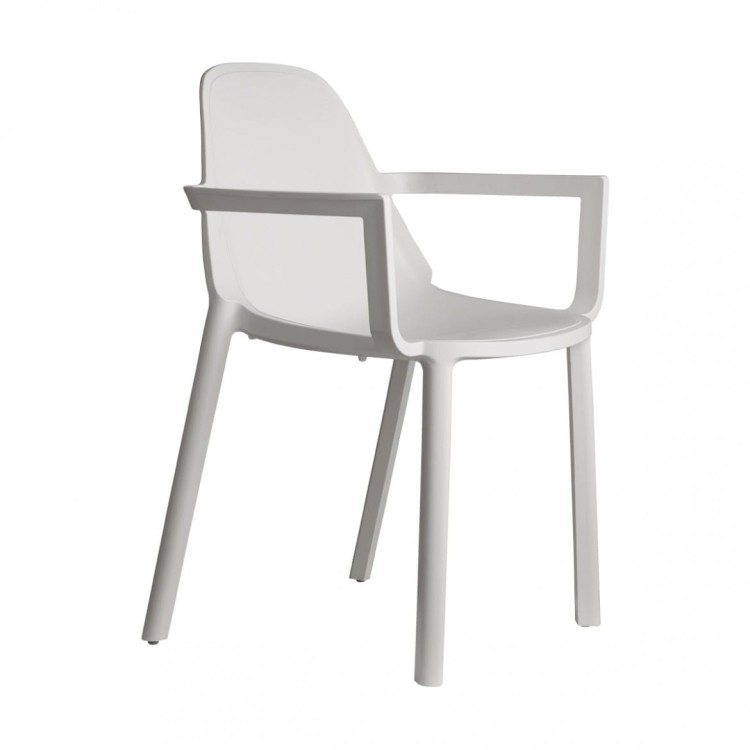 Krzesło Piu z podłokietnikami - linen