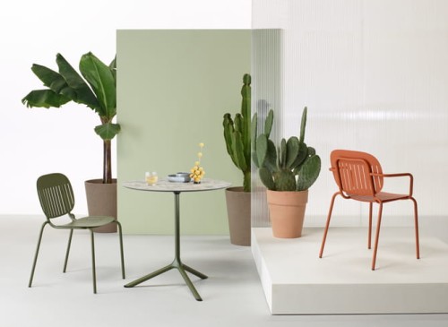 Krzesło Si-Si  barcode z podłokietnikami - szary