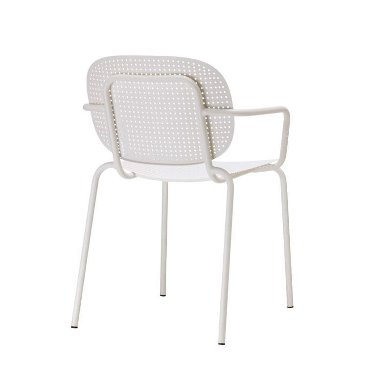 Krzesło Si-Si  dots  z podłokietnikami - linen
