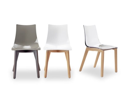 Krzesło Zebra naturalne - szare