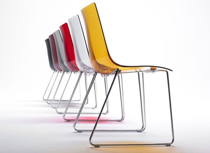 Krzesło Zebra sledge - białe