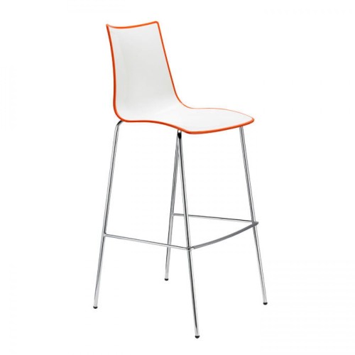 Hoker Zebra Bicolore h80 biało - pomarańczowy