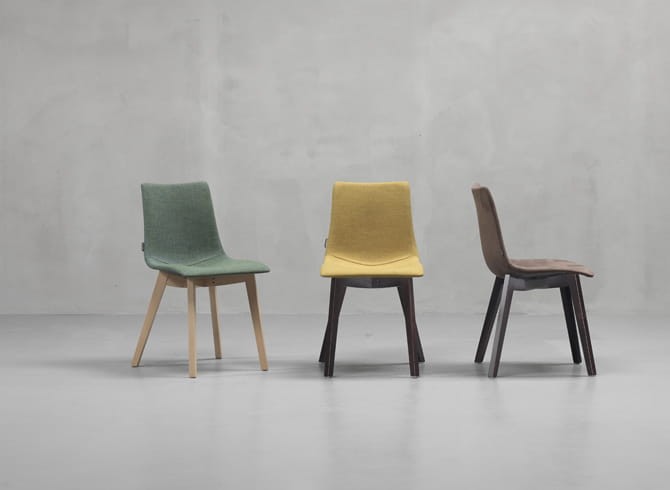 Krzesło Zebra Pop Natural - rama ciemne drewno