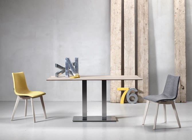 Krzesło Zebra Pop Natural - rama ciemne drewno