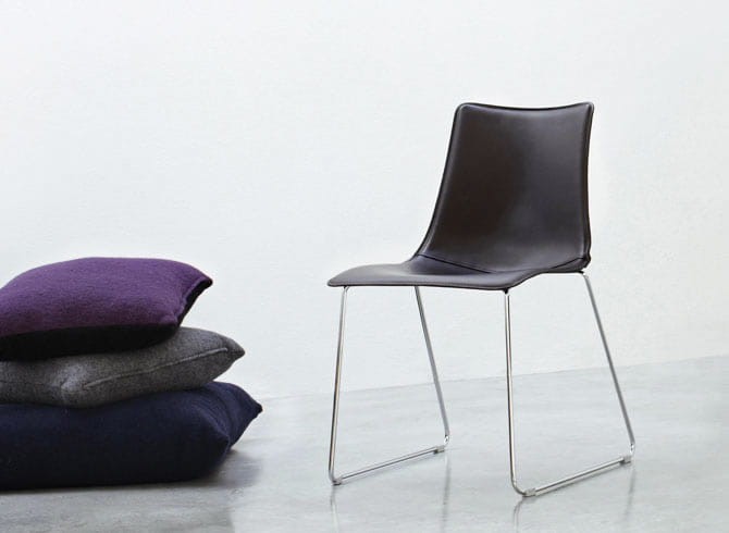 Krzesło Zebra Pop Sledge - rama chromowana