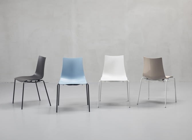 Krzesło Zebra Technopolymer - rama antracytowa