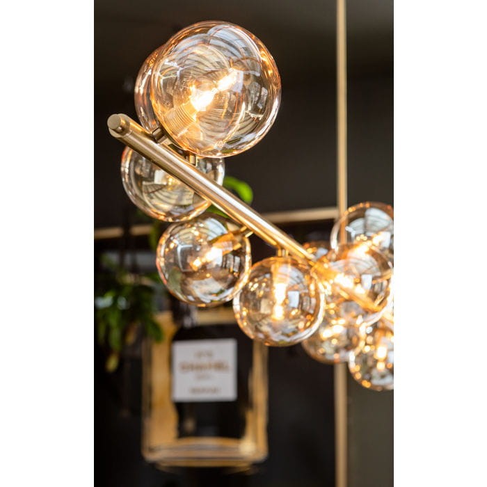 Lampa wisząca Scala Balls Brass 150 Kare elegancja złoto szkło wysoka jakość oryginalność