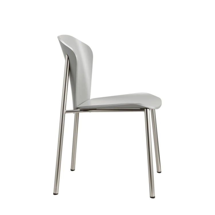 Krzesło  Finn  II rama matowy nikiel Scab Design