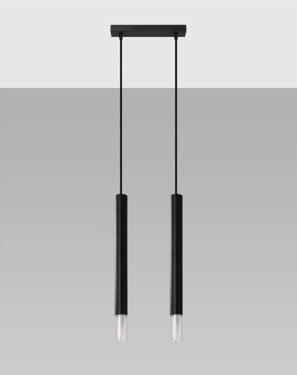 Lampa wisząca Wezyr 2 czarna