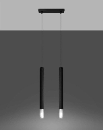 Lampa wisząca Wezyr 2 czarna