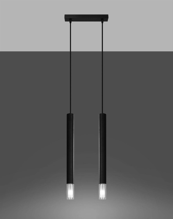 Lampa wisząca Wezyr 2 czarna