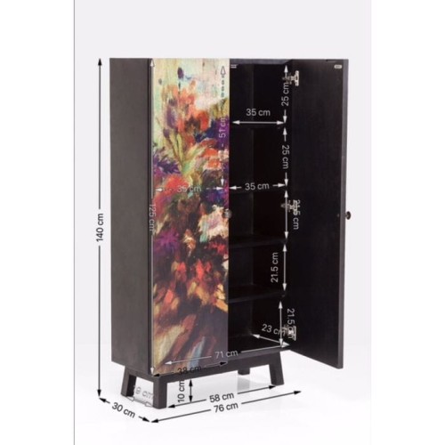 Szafa Fleur Kare, praktyczny model, niezwykły styl, wysoka jakość prezentowanego produktu, ciekawe rozwiązanie do każdego domu