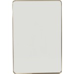 Lustro Curve Rectangular Brass 120x80 cm
