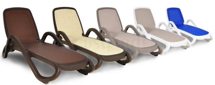 Leżak Alfa Nardi Tortora nowoczesność oryginalność komfort taras ogród