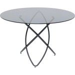 Stół Molekular Black śr. 120 cm
