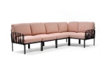 Sofa ogrodowa Komodo 5 antracytowy stelaż