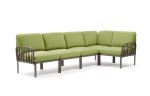 Sofa ogrodowa Komodo 5 brązowy stelaż 