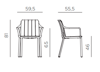 włoski design, modne krzesło, stylowe krzesło, nowoczesne krzesło, krzesło z polipropylenu