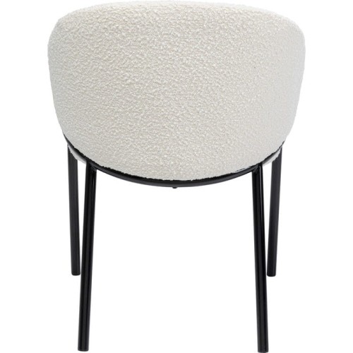 krzesło bouclé, krzesło do salonu, krzesło do restauracji, eleganckie krzesło, nowoczesne krzesło