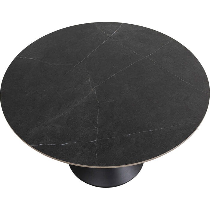 stół Kare, stół okrągły, stół do jadalni, elegancki stół, stół ceramiczny blat