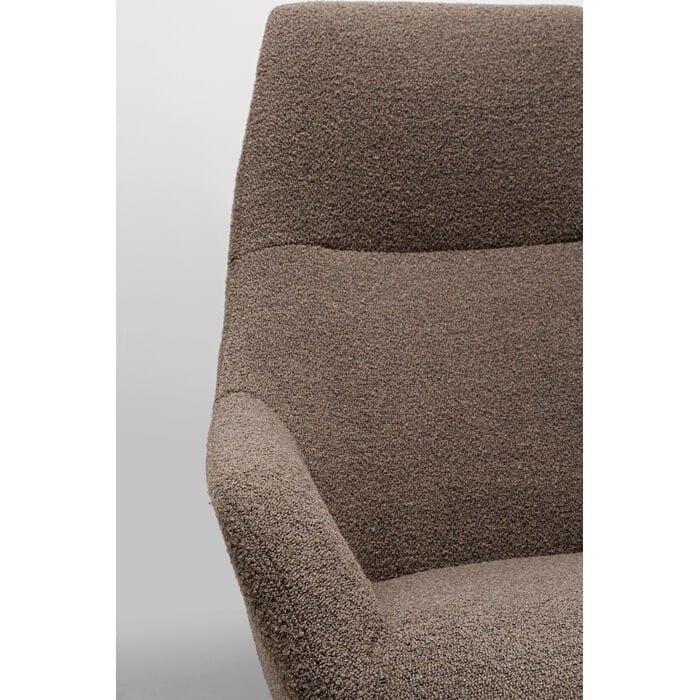 fotel Kare, fotel obrotowy, fotel brązowy, fotel do salonu, fotel do czytania, stylowy fotel