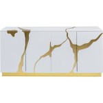 Kredens Cracked White Gold