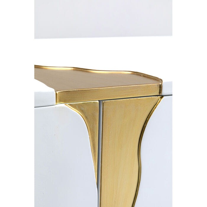kredens Cracked White Gold, kredens Kare Design, kredens złoty, kredens do salonu, do jadalni