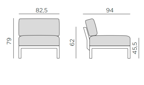 moduł Maximo Nardi, moduł sofa Maximo, sofa Maximo, włoski design, sofa outdoor