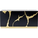 Kredens Cracked Black Gold