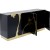 kredens Cracked Black Gold, kredens Kare Design, kredens do salonu, kredens do jadalni