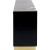 kredens Cracked Black Gold, kredens Kare Design, kredens do salonu, kredens do jadalni