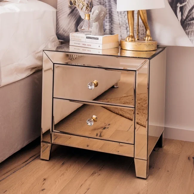 szafka nocna Luxury Pearl, szafka Kare Design, szafka nocna do sypialni, szafka do salonu, szafka glamour