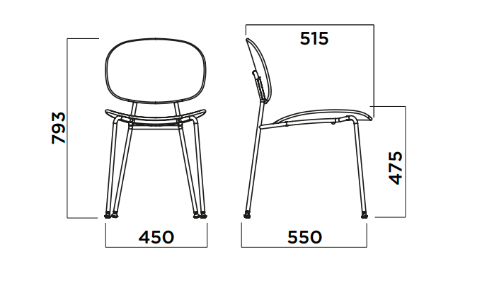 krzesło Tondina Pop, krzesło outdoorowe, krzesło do restauracji, włoski design, krzesło Infiniti