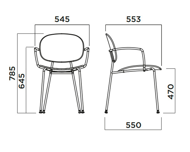 krzesło Tondina Pop, krzesło outdoorowe, krzesło do restauracji, włoski design, krzesło Infiniti