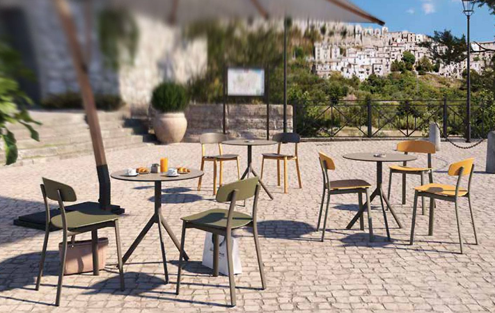 krzesło feluca pop, krzesło do jadalni, krzesło do restauracji, krzesło na taras, krzesło Infiniti, włoski design