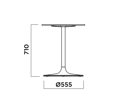 stół Flink, stół Infiniti Design, stół do jadalni, stół do restauracji, stół okrągły, włoski design