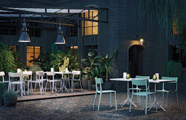 stół Ruelle, stół Infiniti Design, stół do restauracji, stół tarasowy, stół składany, włoski design