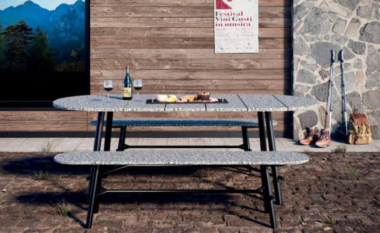 ławka Record, ławka Infiniti Design, ławka do jadalni, ławka outdoor, włoski design