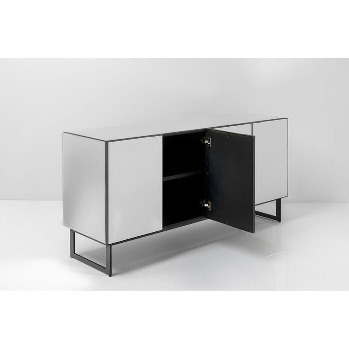 komoda Soran Black, komoda Kare Design, komoda lustrzana, komoda do salonu, komoda elegancka, komoda nowoczesna
