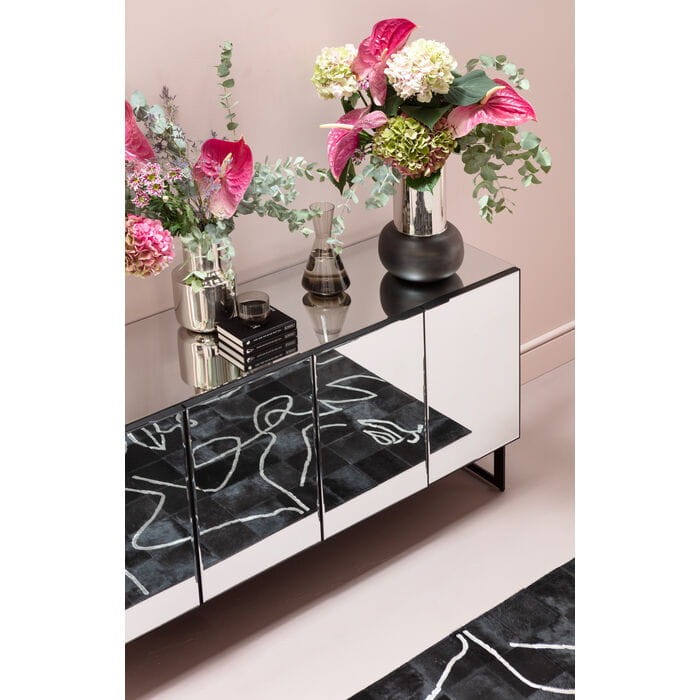 komoda Soran Black, komoda Kare Design, komoda lustrzana, komoda do salonu, komoda elegancka, komoda nowoczesna
