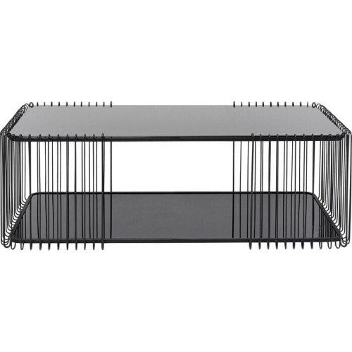 stolik kawowy Wire, stolik kawowy Kare Design, stolik kawowy metalowy, stolik kawowy czarny, nowoczesny design