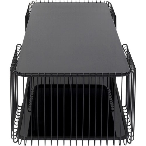 stolik kawowy Wire, stolik kawowy Kare Design, stolik kawowy metalowy, stolik kawowy czarny, nowoczesny design