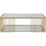 Stolik kawowy Wire Double Brass 120x60cm