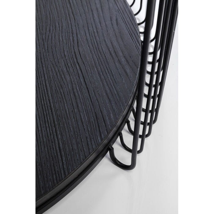 stoliki kawowe Wire, stoliki kawowe Kare Design, zestaw stolików kawowych, stolik metalowy, stolik szkło hartowane