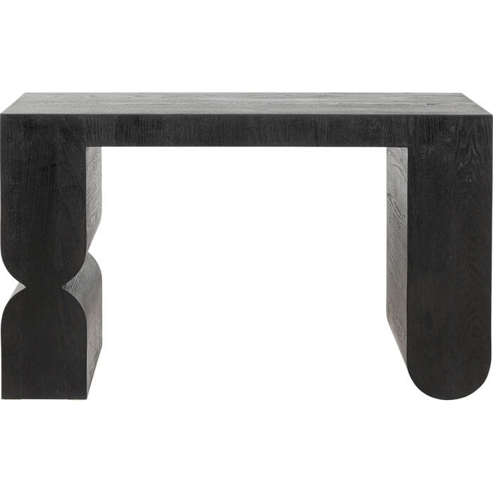 konsola Curve Black, konsola drewniana, konsola Kare Design, konsola rzeźbiarska, nowoczesny design, konsola do przedpokoju