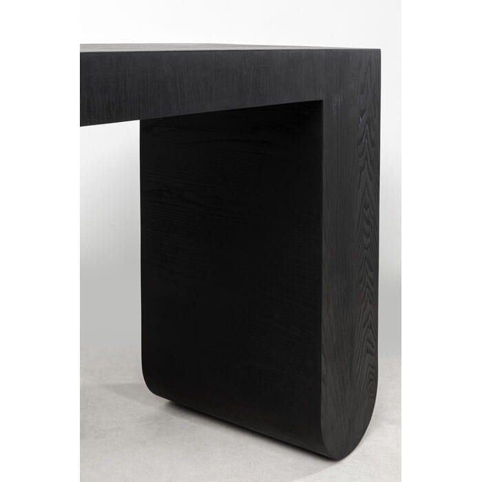 konsola Curve Black, konsola drewniana, konsola Kare Design, konsola rzeźbiarska, nowoczesny design, konsola do przedpokoju