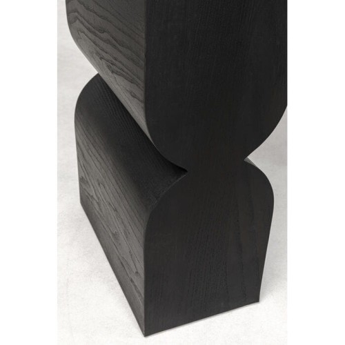 konsola Curve Black, konsola drewniana, konsola Kare Design, konsola rzeźbiarska, nowoczesny design, konsola do przedpokoju