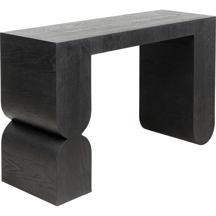 konsola Curve Black, konsola drewniana, konsola Kare Design, konsola rzeźbiarska, nowoczesny design, konsola do przedpokoju